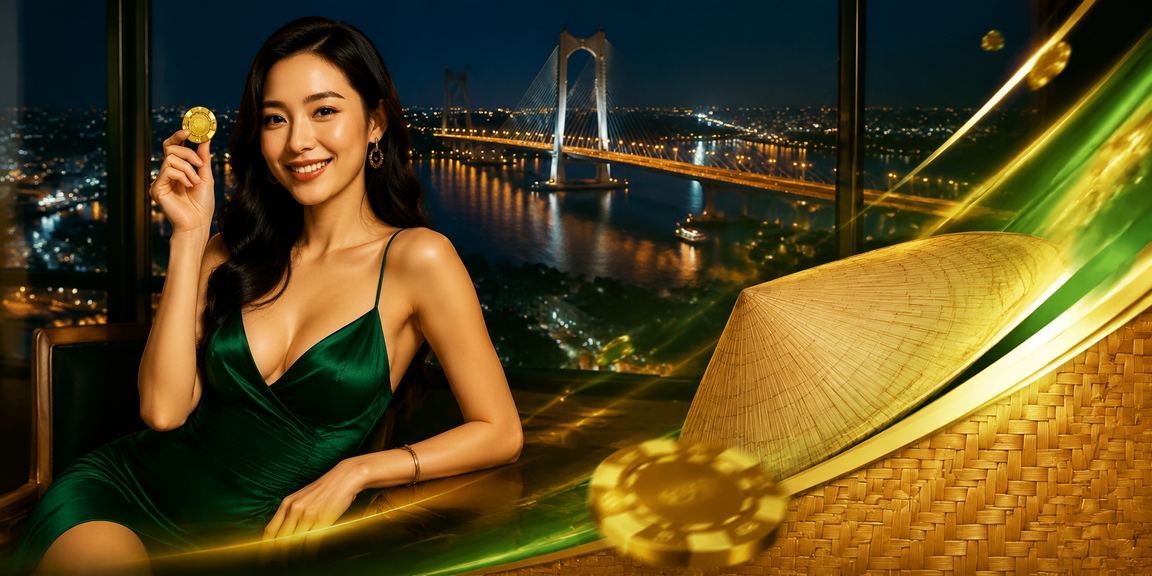 Người phụ nữ Cần Thơ đội nón lá cầm vé xổ số truyền thống